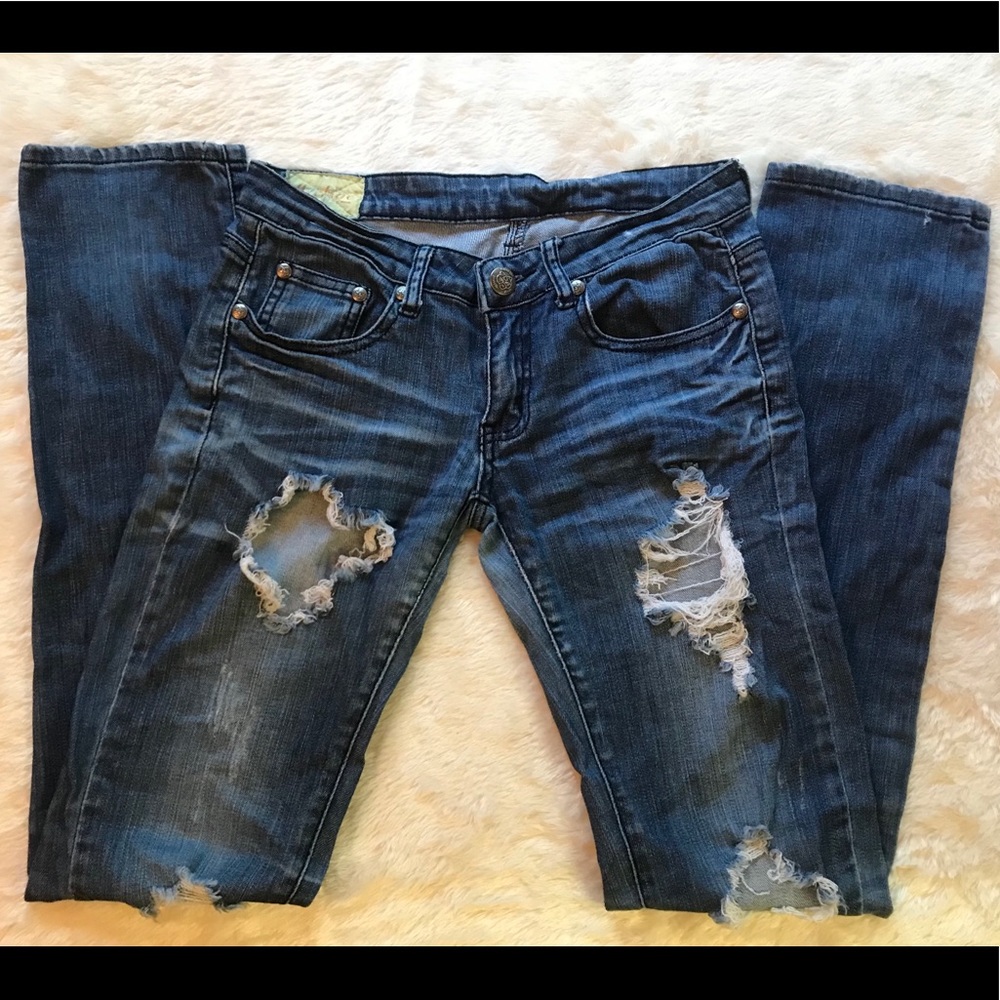 Machine Ripped Jeans Size 7